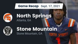 Recap: North Springs  vs. Stone Mountain   2021