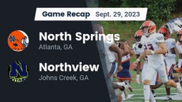 Recap: North Springs  vs. Northview  2023