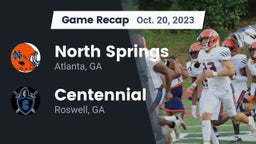 Recap: North Springs  vs. Centennial  2023