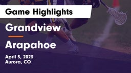 Grandview  vs Arapahoe   Game Highlights - April 5, 2023