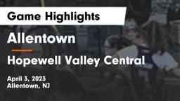 Allentown  vs Hopewell Valley Central  Game Highlights - April 3, 2023