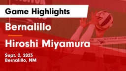 Bernalillo  vs Hiroshi Miyamura  Game Highlights - Sept. 2, 2023