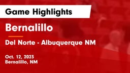 Bernalillo  vs Del Norte  - Albuquerque NM Game Highlights - Oct. 12, 2023