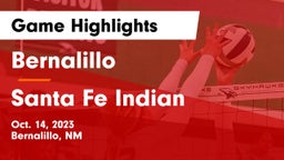 Bernalillo  vs Santa Fe Indian  Game Highlights - Oct. 14, 2023