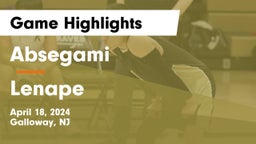 Absegami  vs Lenape Game Highlights - April 18, 2024