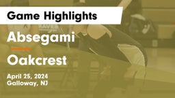 Absegami  vs Oakcrest  Game Highlights - April 25, 2024