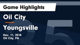 Oil City  vs Youngsville Game Highlights - Dec. 11, 2018