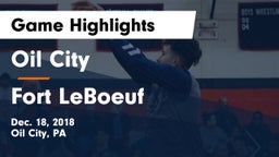 Oil City  vs Fort LeBoeuf  Game Highlights - Dec. 18, 2018