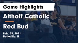Althoff Catholic  vs Red Bud  Game Highlights - Feb. 25, 2021