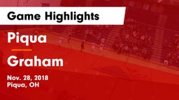 Piqua  vs Graham  Game Highlights - Nov. 28, 2018