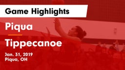 Piqua  vs Tippecanoe  Game Highlights - Jan. 31, 2019