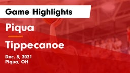 Piqua  vs Tippecanoe  Game Highlights - Dec. 8, 2021