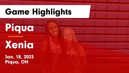 Piqua  vs Xenia  Game Highlights - Jan. 18, 2023