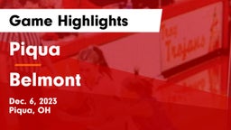 Piqua  vs Belmont  Game Highlights - Dec. 6, 2023