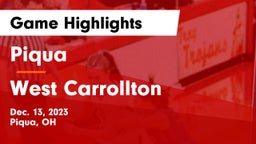 Piqua  vs West Carrollton  Game Highlights - Dec. 13, 2023