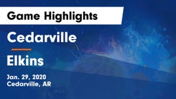 Cedarville  vs Elkins  Game Highlights - Jan. 29, 2020