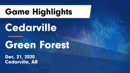 Cedarville  vs Green Forest  Game Highlights - Dec. 21, 2020