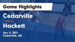 Cedarville  vs Hackett  Game Highlights - Jan. 5, 2021