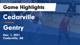 Cedarville  vs Gentry  Game Highlights - Dec. 1, 2021