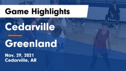 Cedarville  vs Greenland  Game Highlights - Nov. 29, 2021