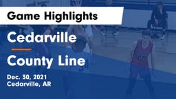 Cedarville  vs County Line  Game Highlights - Dec. 30, 2021