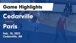 Cedarville  vs Paris  Game Highlights - Feb. 18, 2022