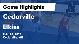 Cedarville  vs Elkins  Game Highlights - Feb. 28, 2022