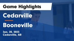 Cedarville  vs Booneville  Game Highlights - Jan. 20, 2023