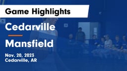 Cedarville  vs Mansfield  Game Highlights - Nov. 20, 2023