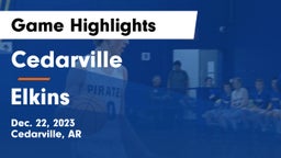 Cedarville  vs Elkins  Game Highlights - Dec. 22, 2023