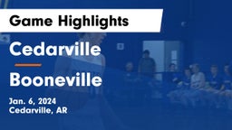 Cedarville  vs Booneville  Game Highlights - Jan. 6, 2024
