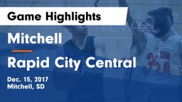 Mitchell  vs Rapid City Central  Game Highlights - Dec. 15, 2017