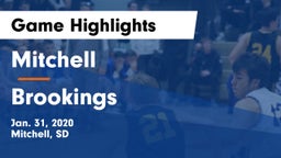 Mitchell  vs Brookings  Game Highlights - Jan. 31, 2020