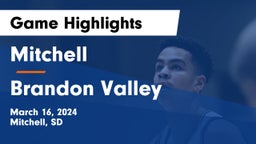 Mitchell  vs Brandon Valley  Game Highlights - March 16, 2024