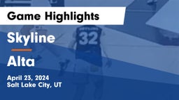 Skyline  vs Alta  Game Highlights - April 23, 2024