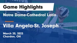 Notre Dame-Cathedral Latin  vs Villa Angela-St. Joseph  Game Highlights - March 20, 2023