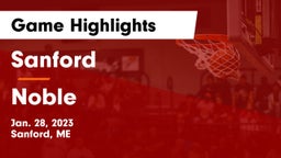 Sanford  vs Noble  Game Highlights - Jan. 28, 2023