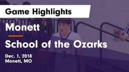 Monett  vs School of the Ozarks Game Highlights - Dec. 1, 2018