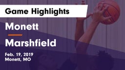 Monett  vs Marshfield  Game Highlights - Feb. 19, 2019