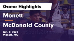 Monett  vs McDonald County  Game Highlights - Jan. 8, 2021