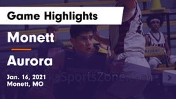 Monett  vs Aurora  Game Highlights - Jan. 16, 2021