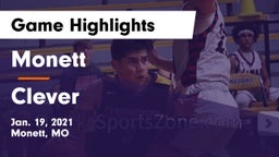 Monett  vs Clever  Game Highlights - Jan. 19, 2021