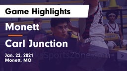 Monett  vs Carl Junction  Game Highlights - Jan. 22, 2021