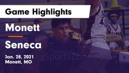 Monett  vs Seneca  Game Highlights - Jan. 28, 2021