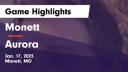 Monett  vs Aurora  Game Highlights - Jan. 17, 2023