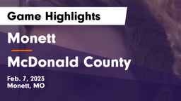 Monett  vs McDonald County  Game Highlights - Feb. 7, 2023