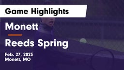 Monett  vs Reeds Spring  Game Highlights - Feb. 27, 2023