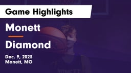 Monett  vs Diamond Game Highlights - Dec. 9, 2023