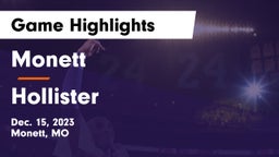 Monett  vs Hollister Game Highlights - Dec. 15, 2023