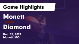 Monett  vs Diamond  Game Highlights - Dec. 28, 2023